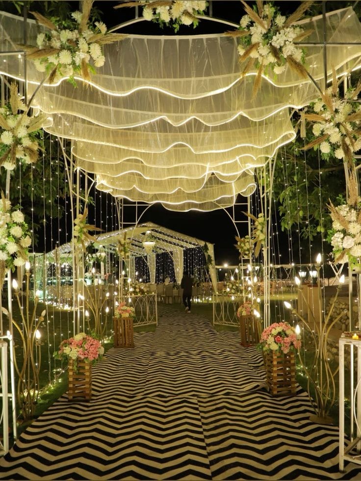 wedding hall Setup outdoor